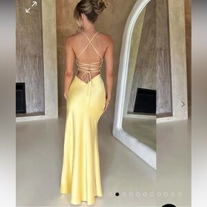 Babyboo fashion Isobel Maxi Dress - Lemon